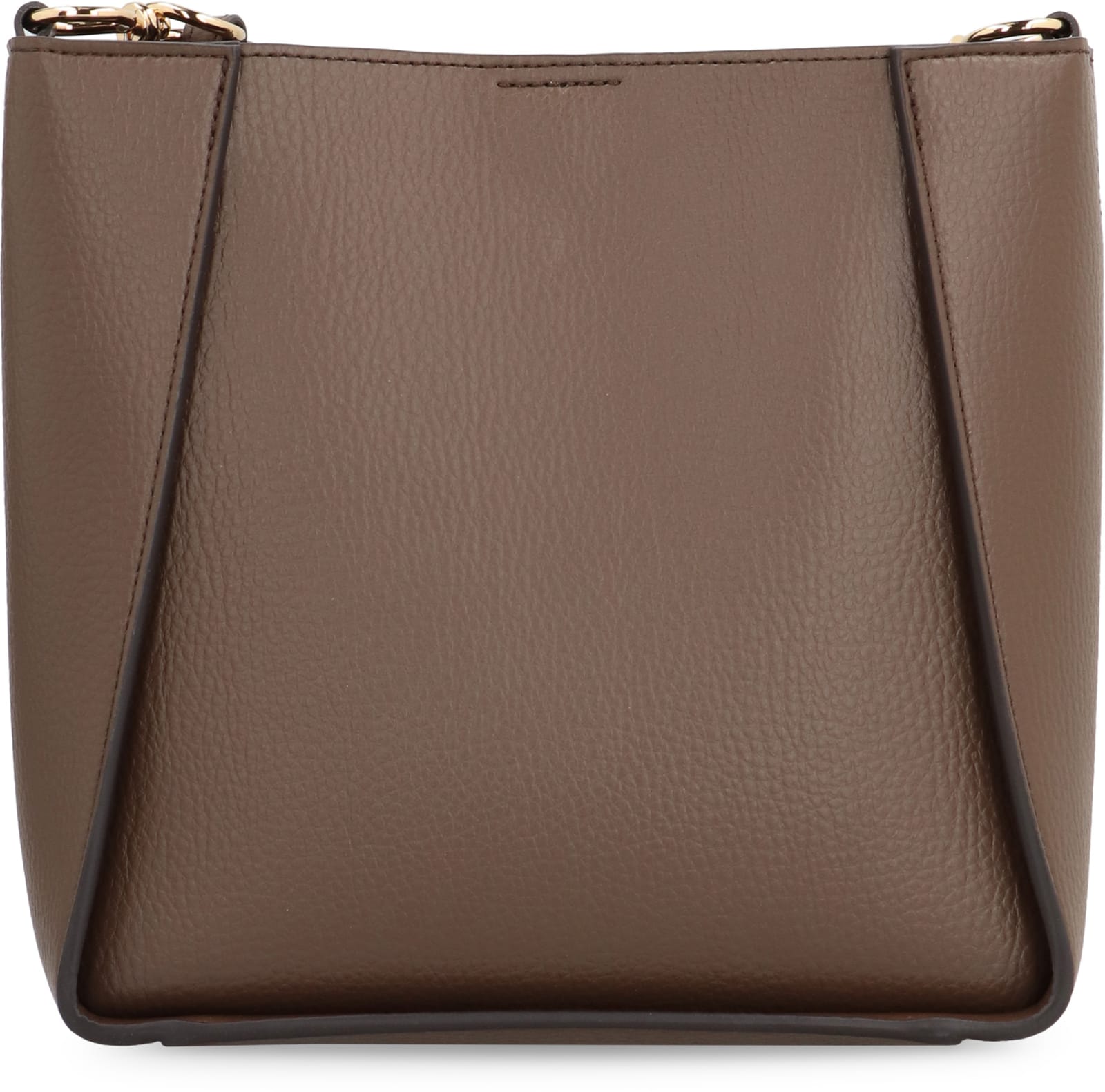 Shop Stella Mccartney Stella Logo Shoulder Bag In Brown