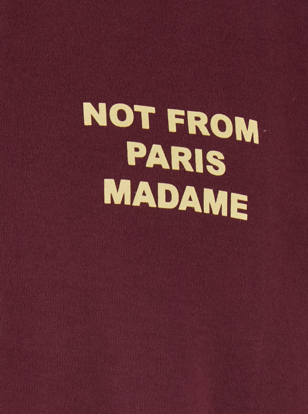 Drôle De Monsieur Drole De Monsieur T-shirt Not From Paris Madame In Burgundy