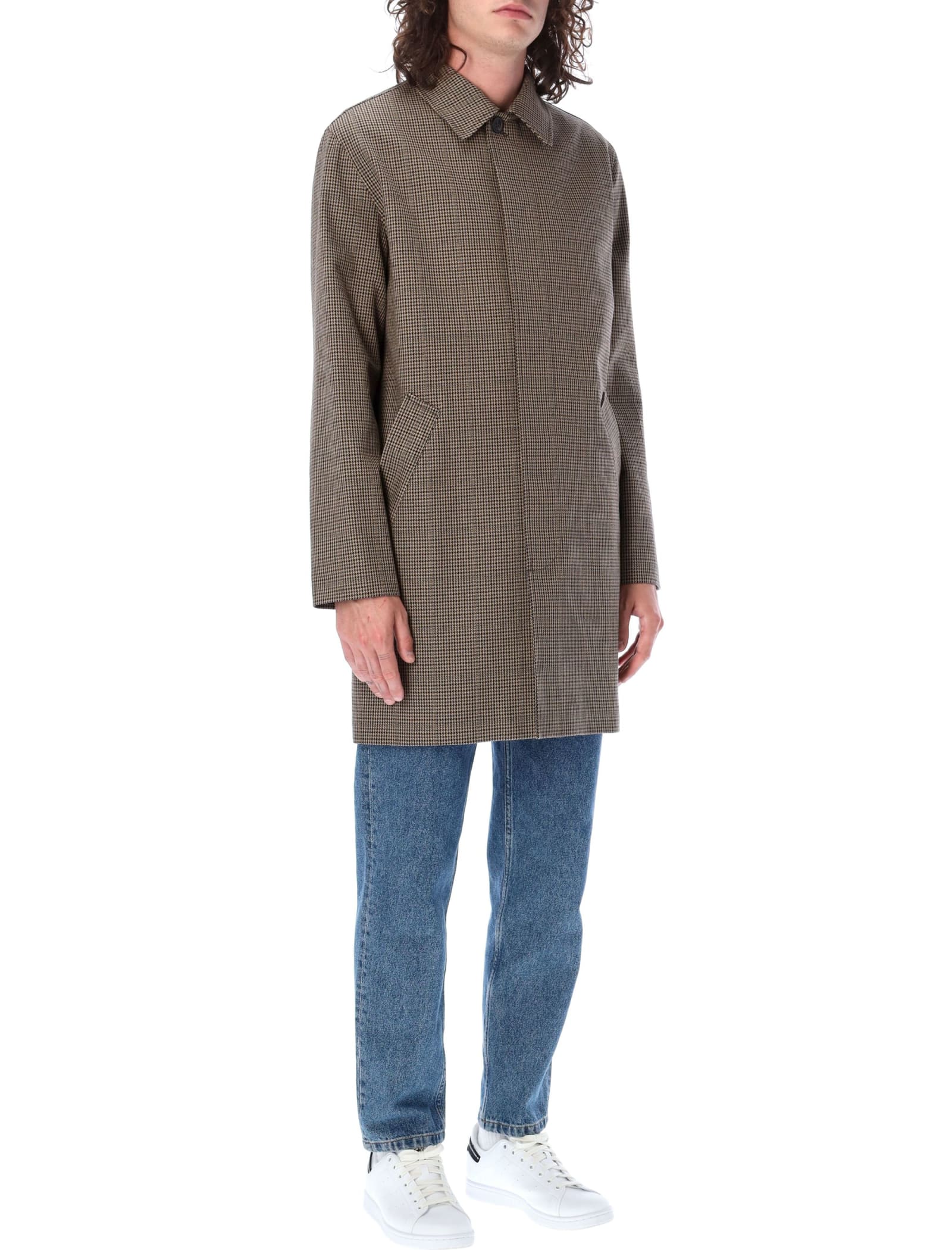 APC EMILIEN HOUNDSTOOTH COAT