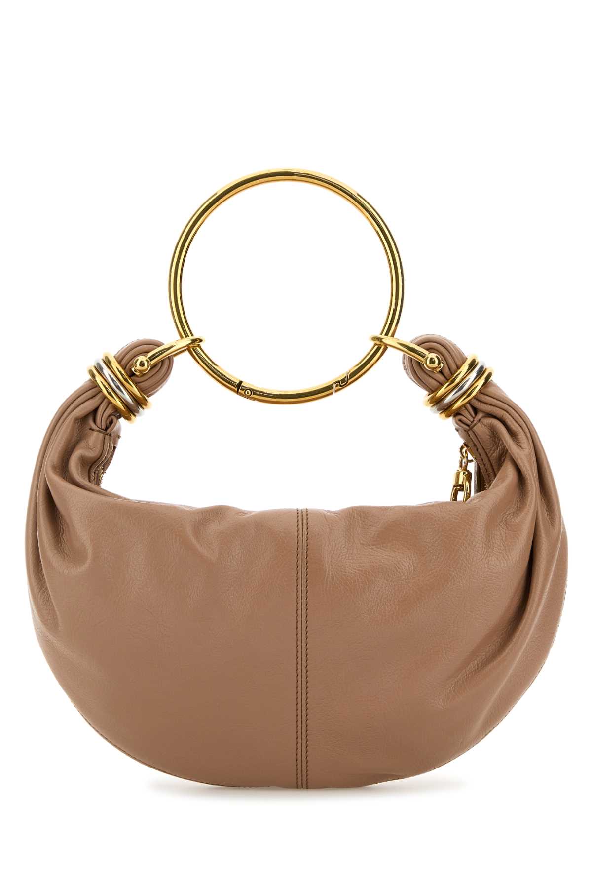 Shop Chloé Antiqued Pink Leather Bracelet Handbag In Woodrose