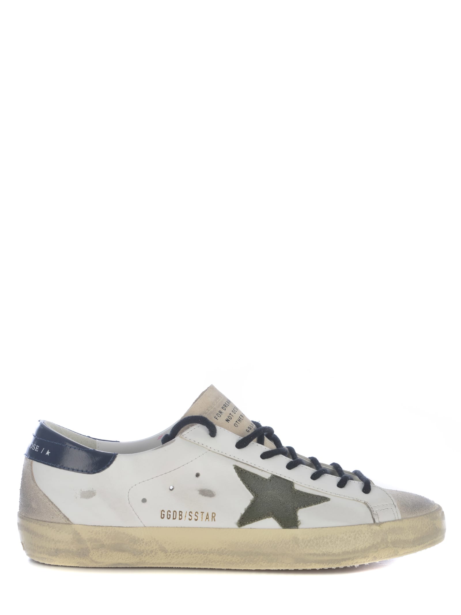 Shop Golden Goose Sneakers  Super Star Made Of Leather In Bianco