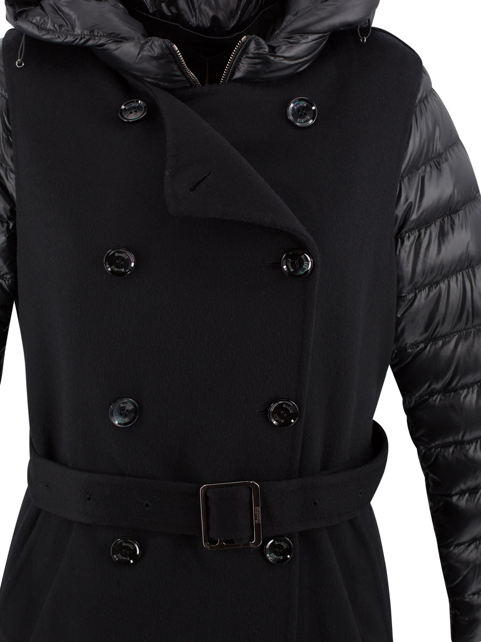 Moorer Double-layer Padded Coat In Black | ModeSens
