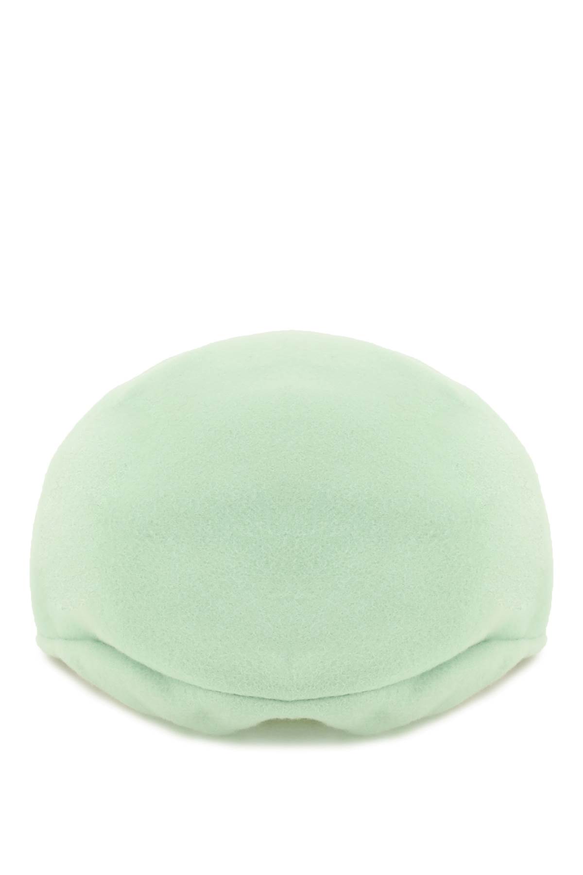 Shop Comme Des Garçons Shirt Wool Flat Cap In Pale Green (green)