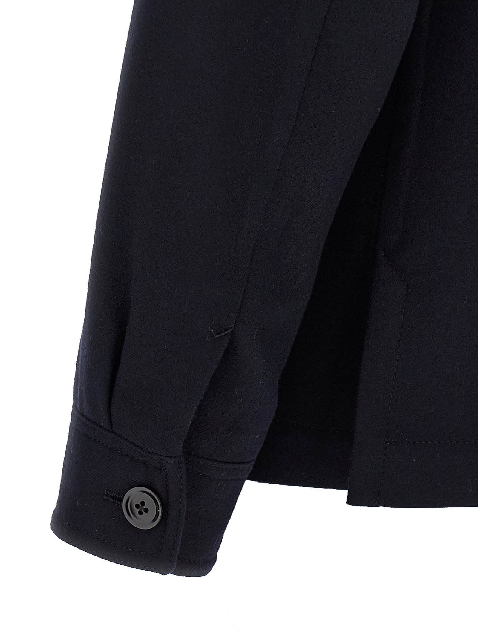Tom Ford Button-up Cashmere Overshirt In Blue