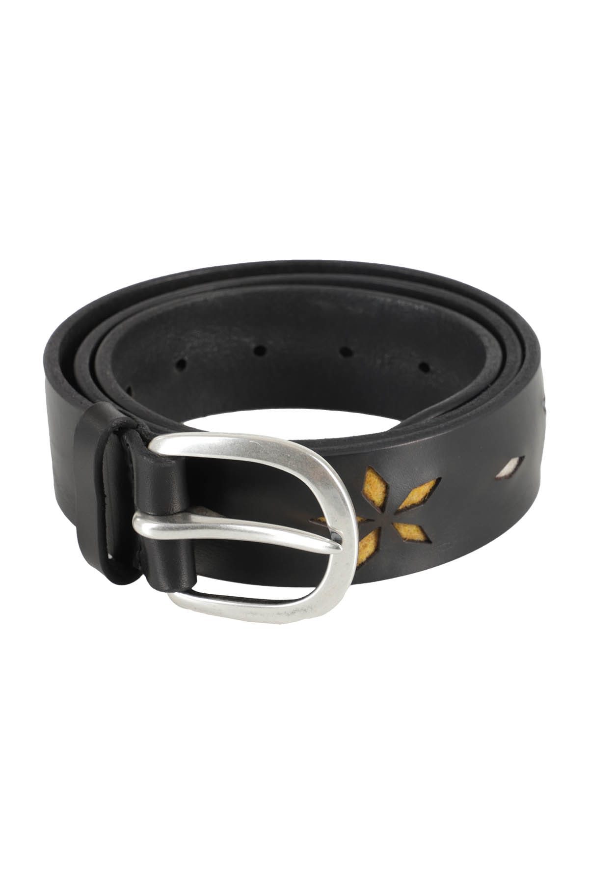 Orciani Leather Belt In Ner Nero
