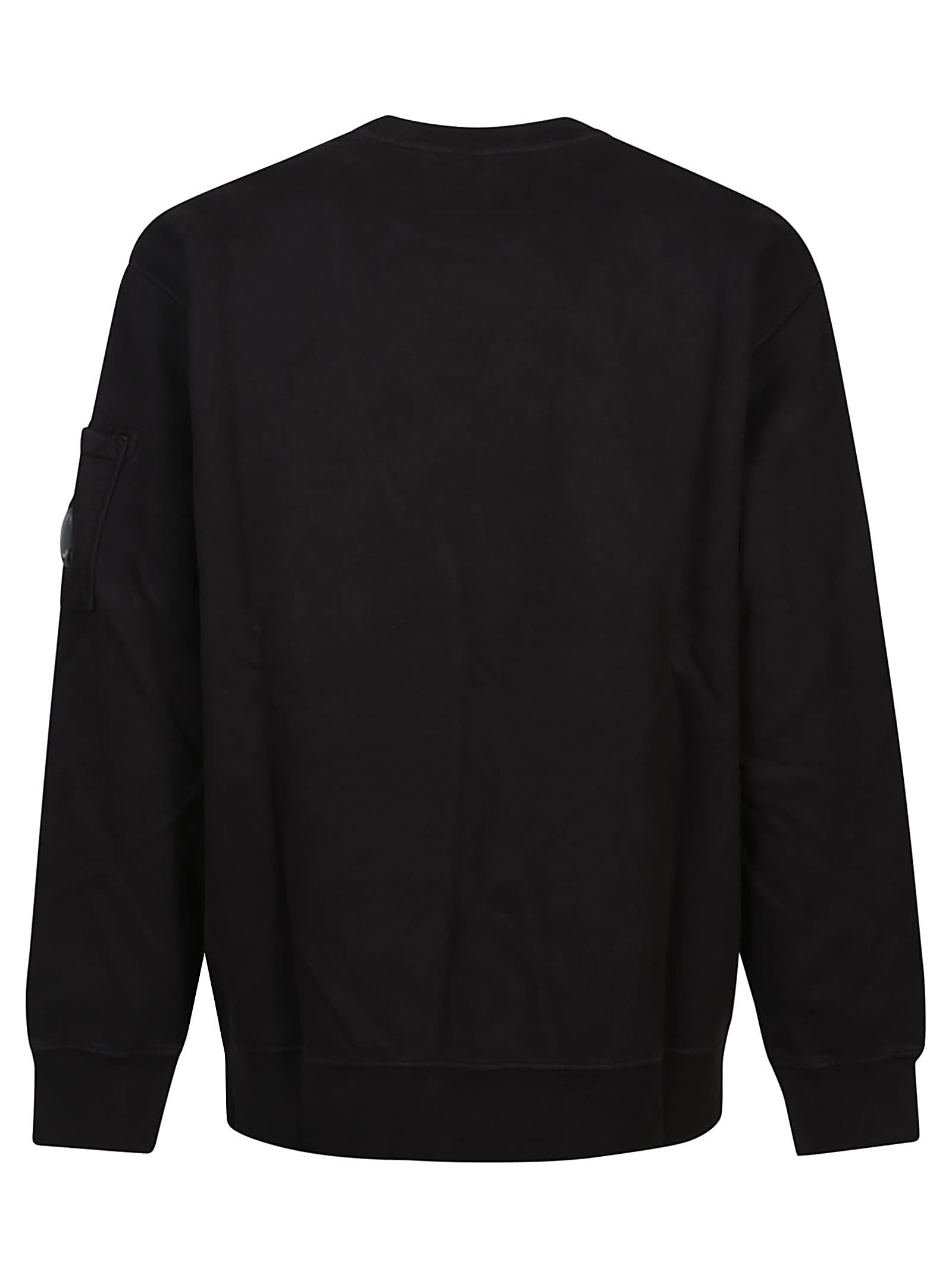 Shop C.p. Company Diagonal Lens Sweatshirt In Black