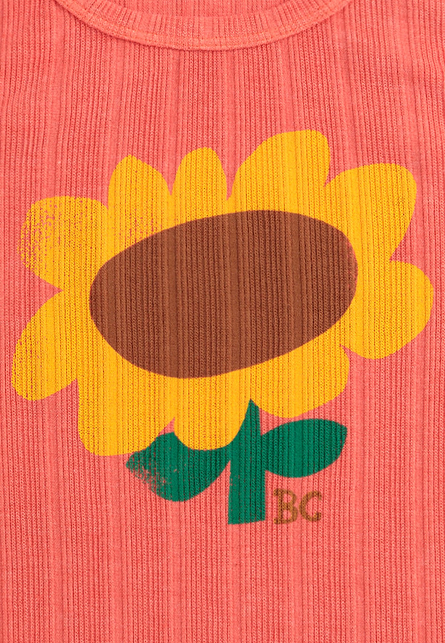 Shop Bobo Choses Red Tank Top For Girl With Sunflower
