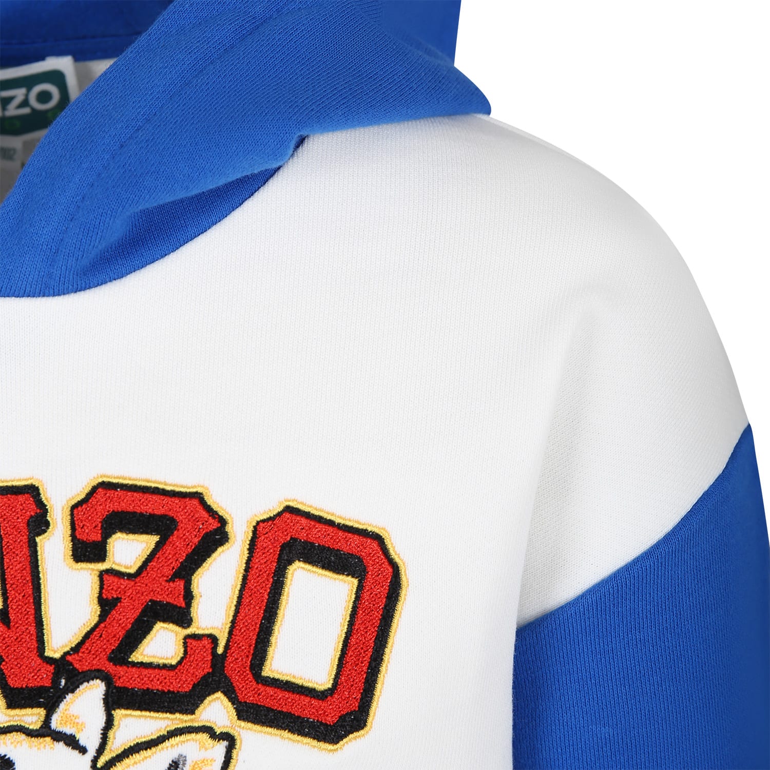 Shop Kenzo Multicolor Hooded Sweatshirt For Boy With Logo