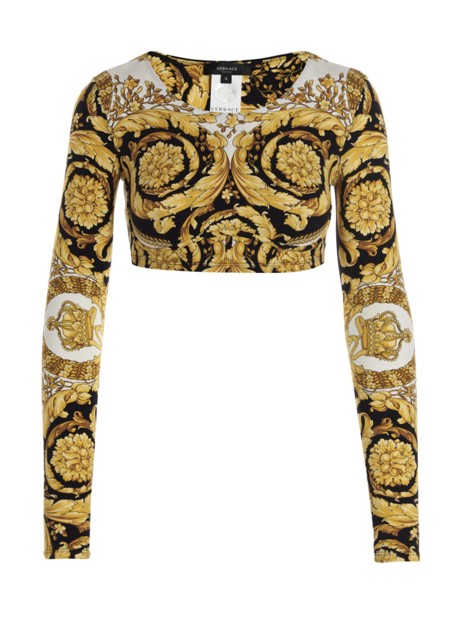 VERSACE BAROCCO CROPPED TOP