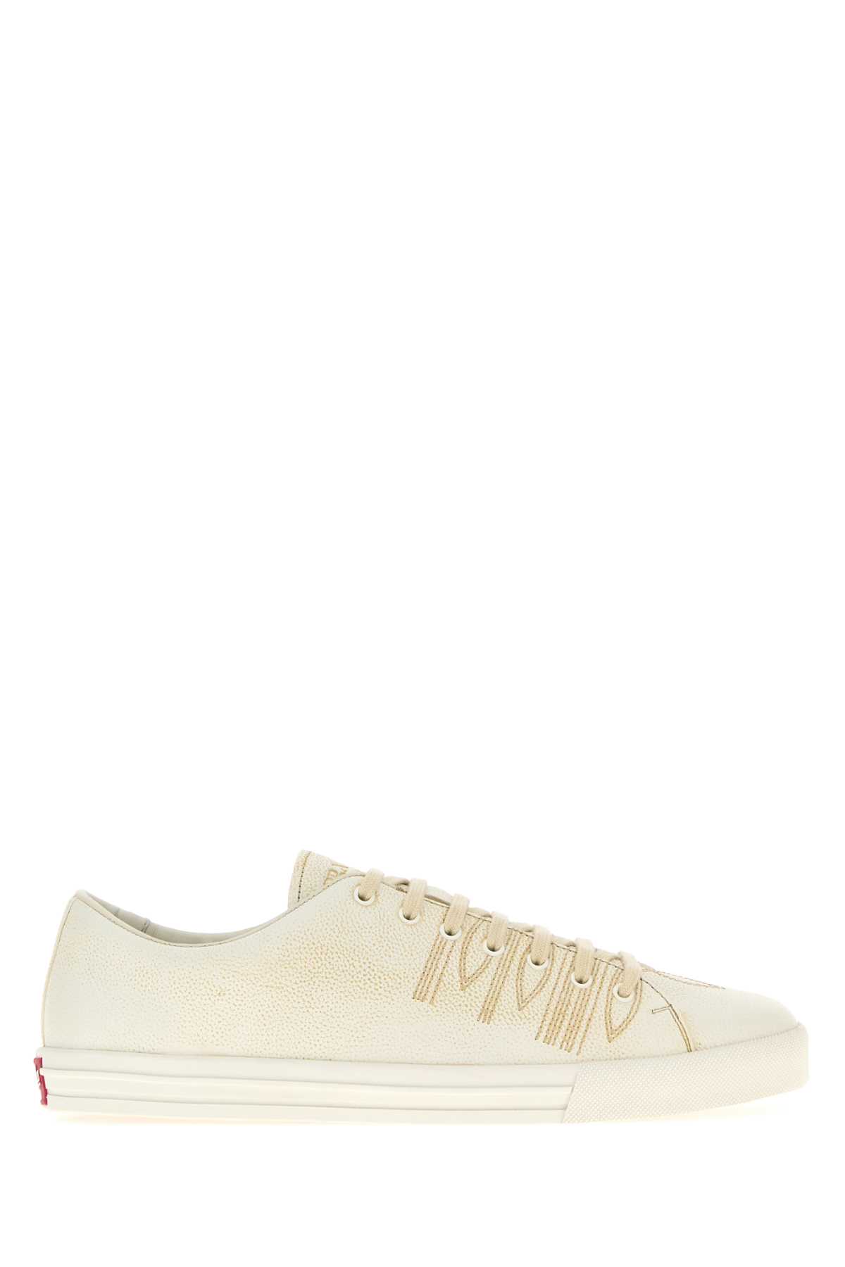 Ivory Leather Sneakers