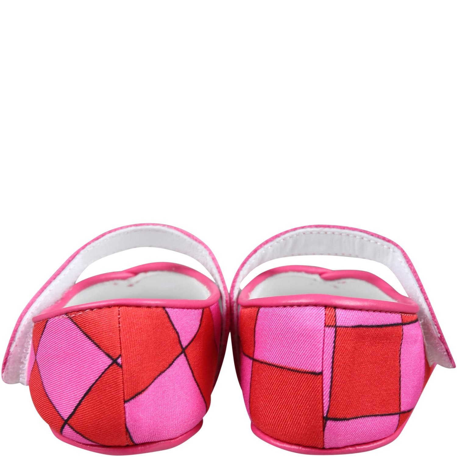 Shop Pucci Multicolor Ballet Flats For Baby Girl With Iconic Multicolor Print