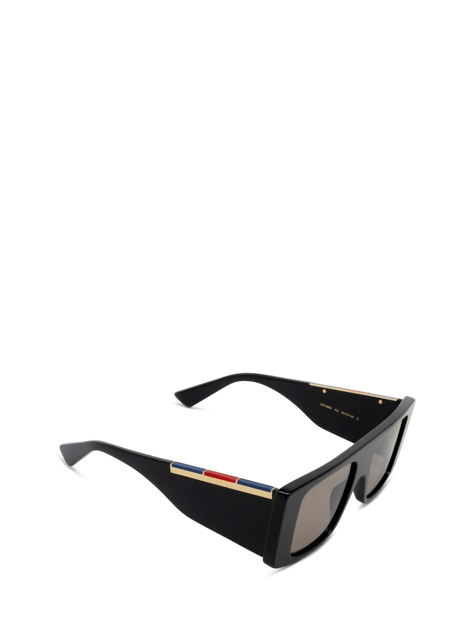 Gucci Rectangular Frame Sunglasses In 001