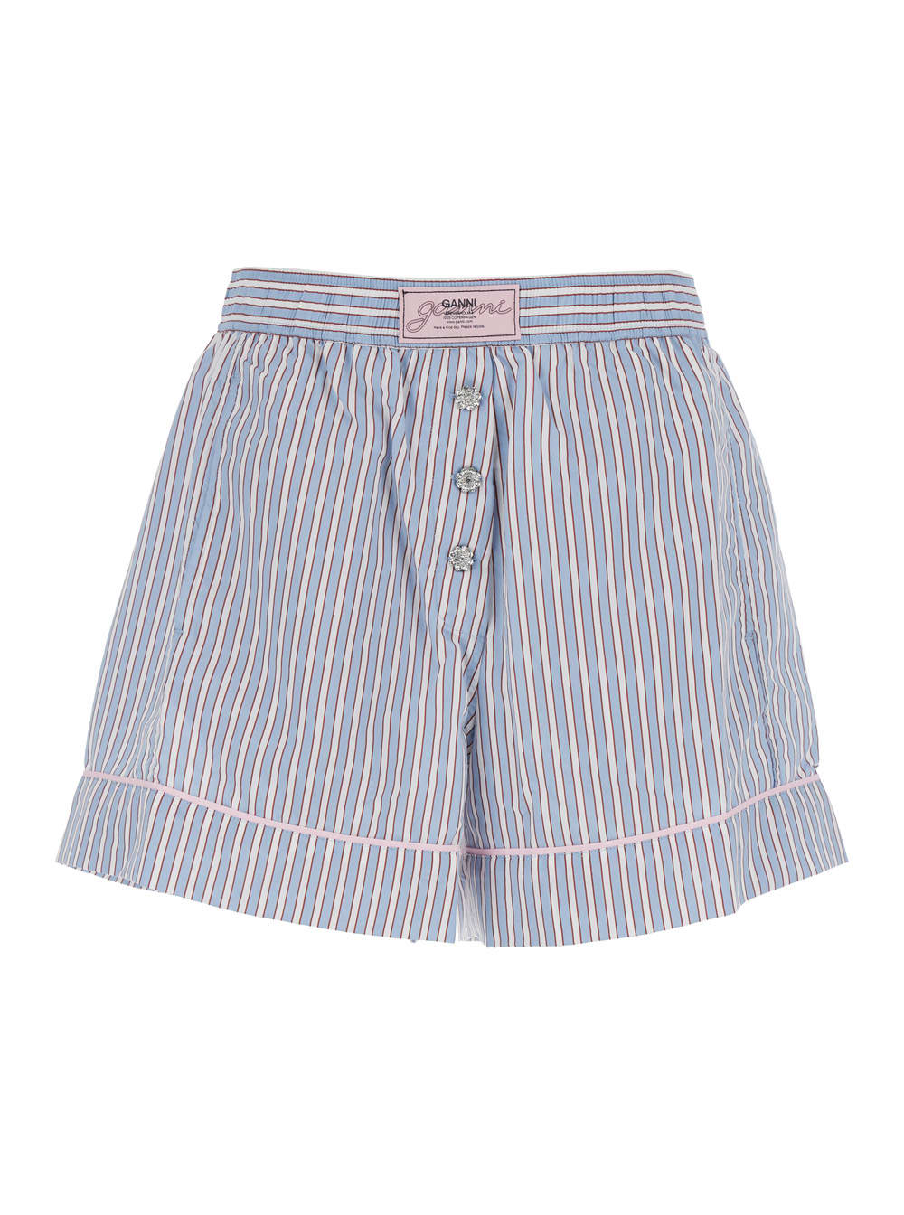 Yarn Dyed Striped Shorts