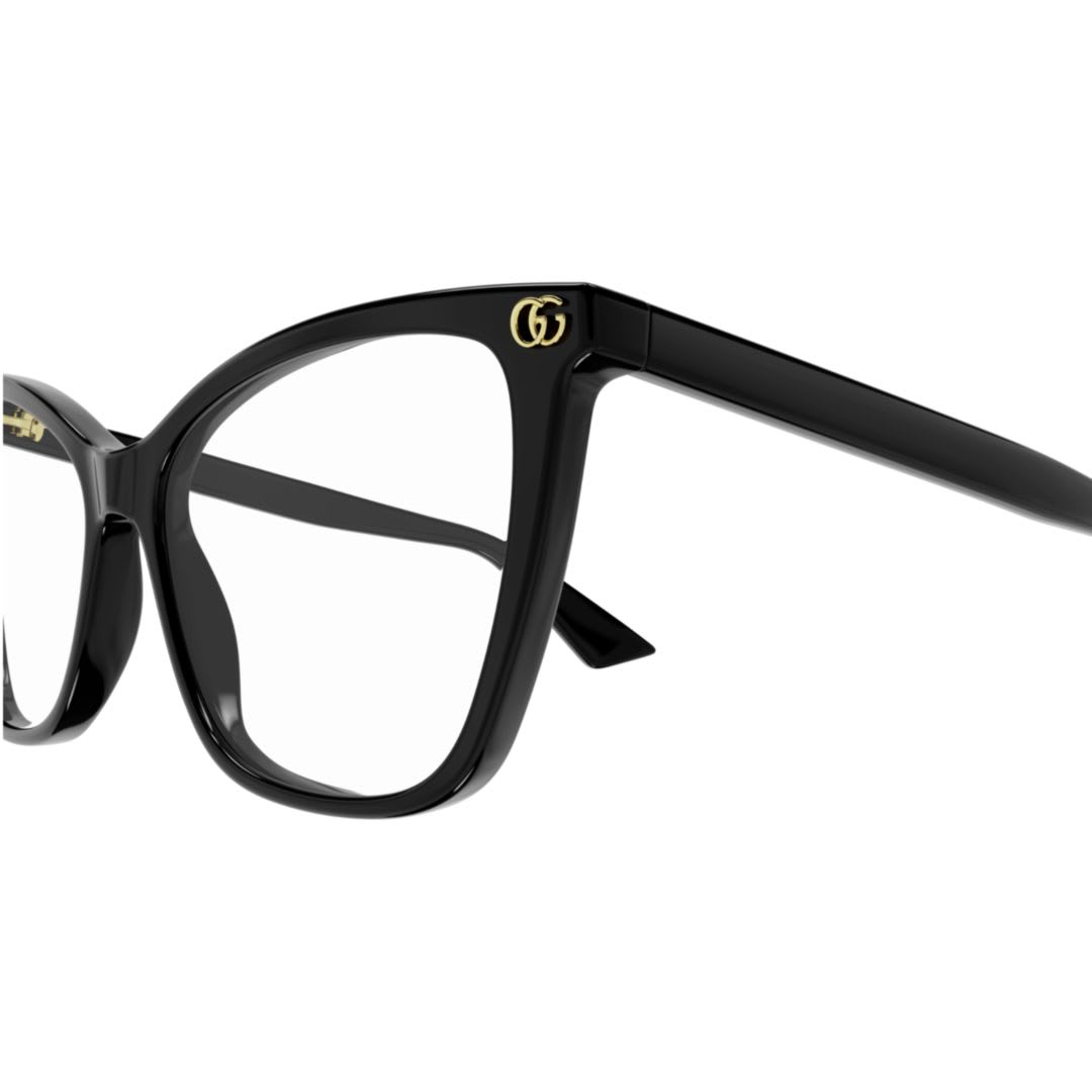Gucci Gg1817o Linea Emblem Eyeglasses In Black