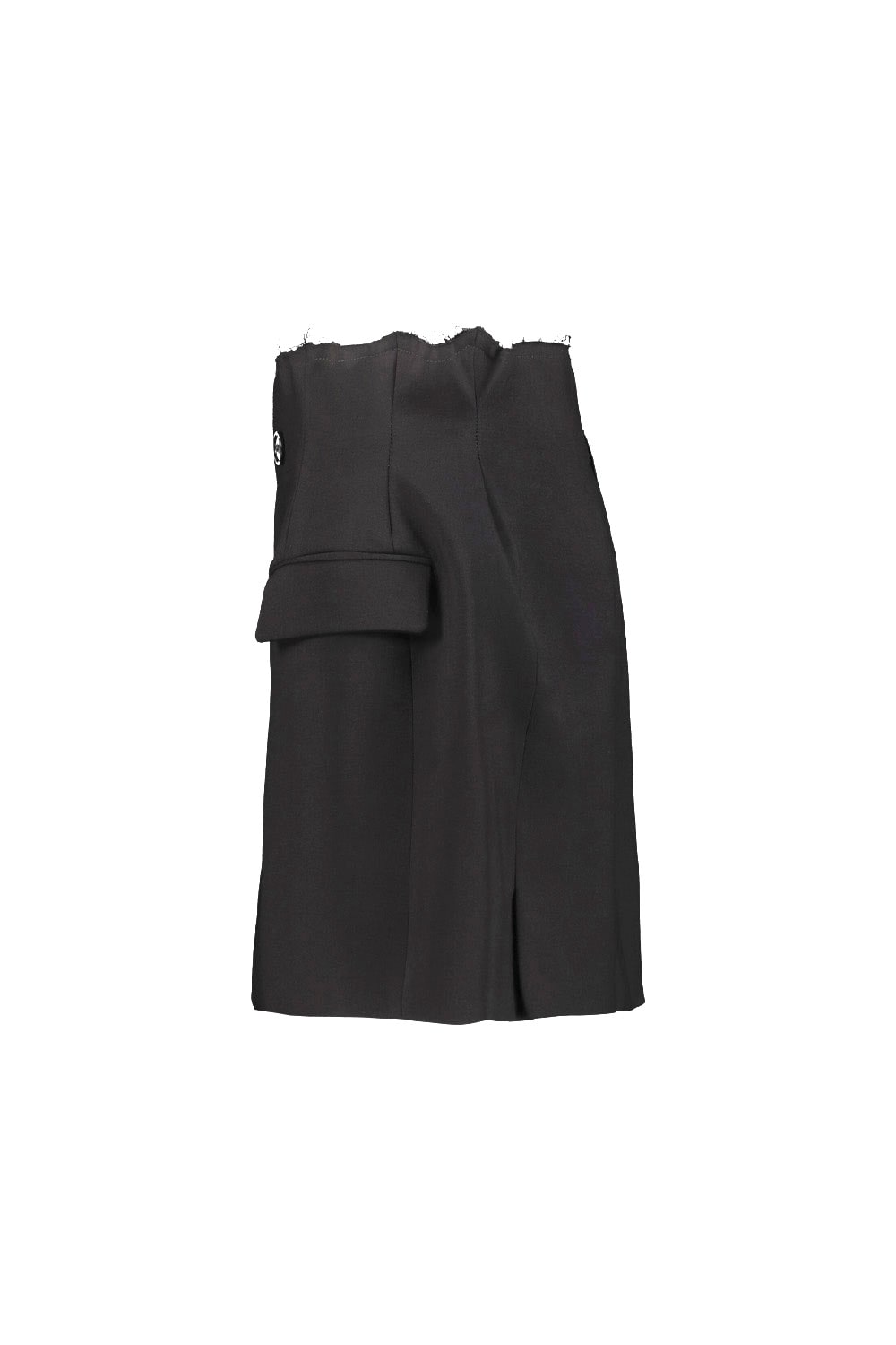 Shop Vetements Deconstructured Tailored Mini Skirt In Black