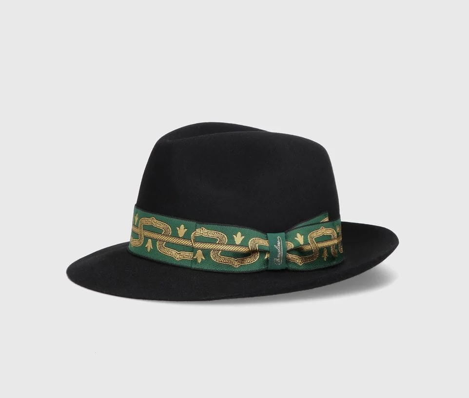 Borsalino Federico Alessandria Felt Pattern Hatband