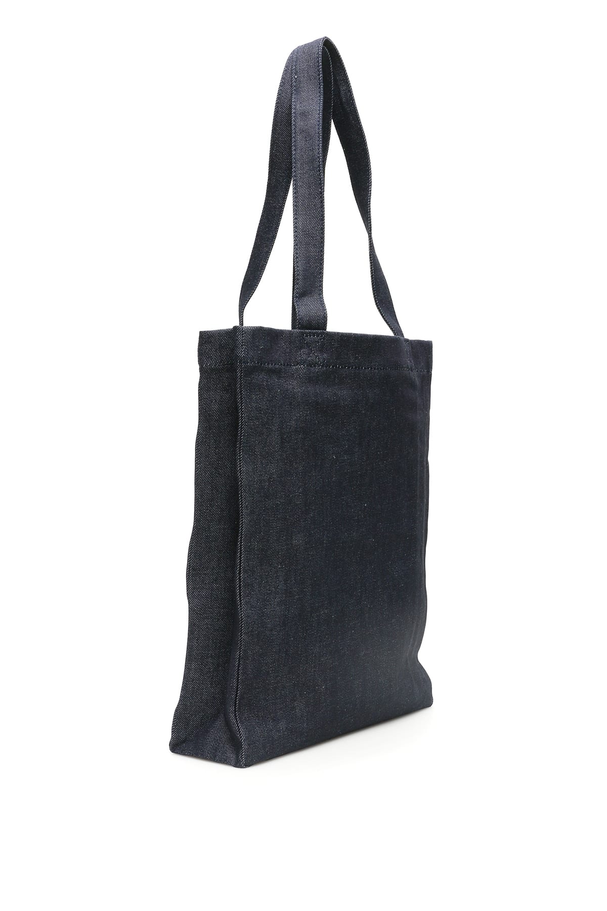 Shop Apc Laure Denim Tote Bag In Blue
