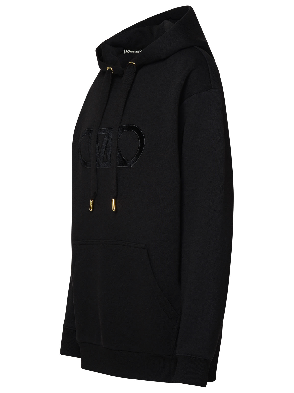 Michael Michael Kors Logo Detailed Drawstring Hoodie In Black