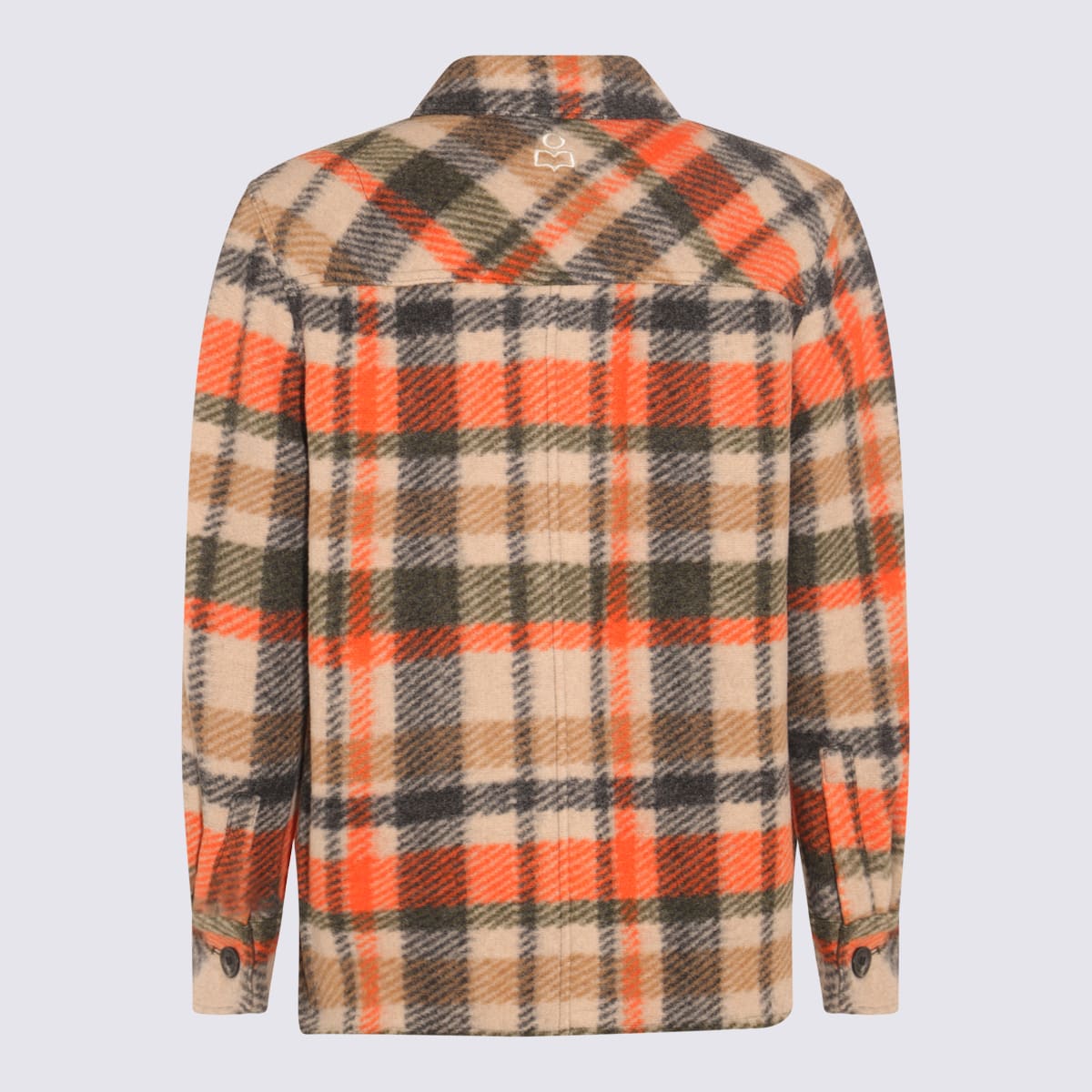 Shop Isabel Marant Multicolour Wool Check Casual Jacket In Red