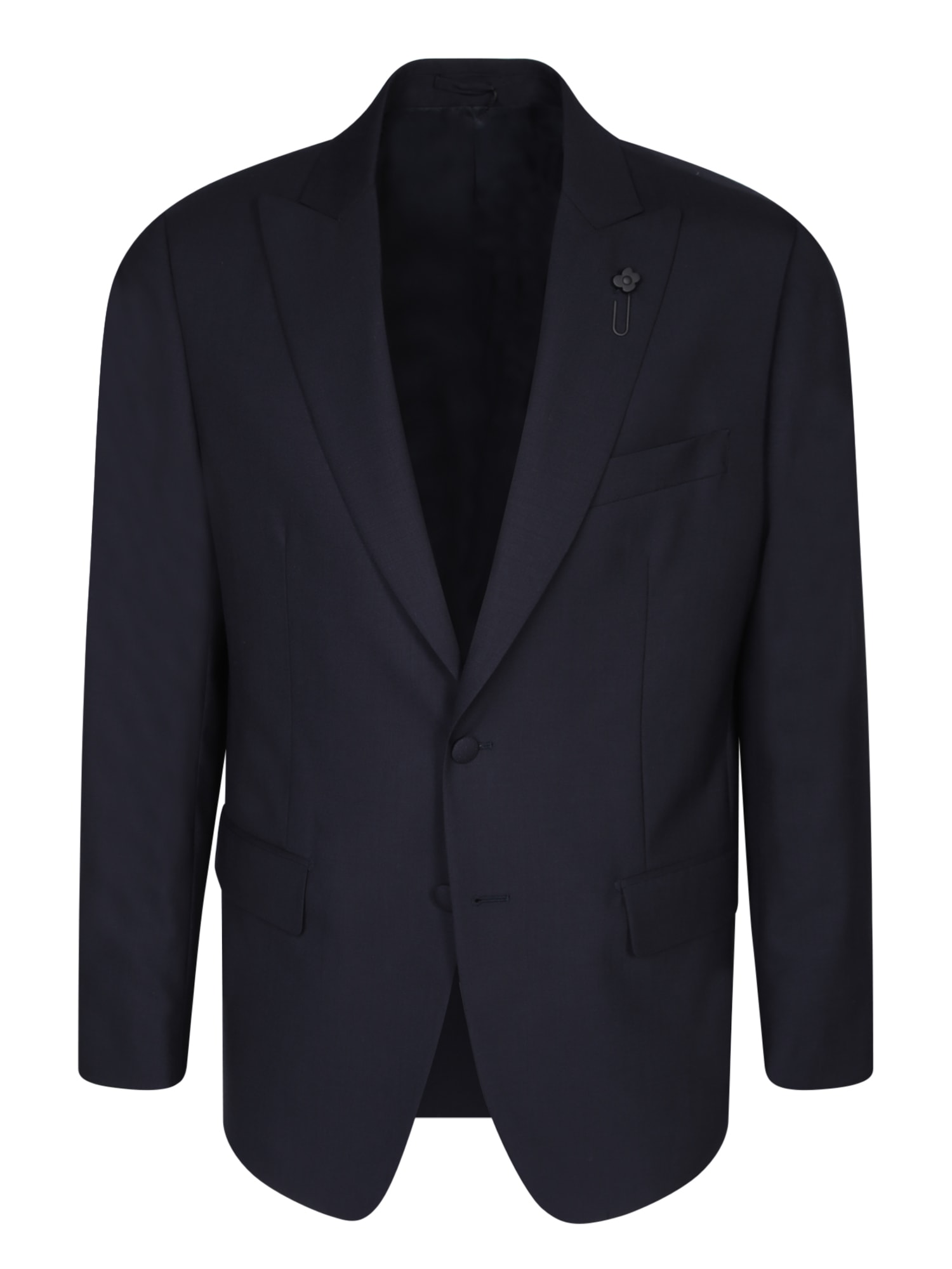 Lardini Stretch Fabric 3 Pieces Blue Suit In Blue