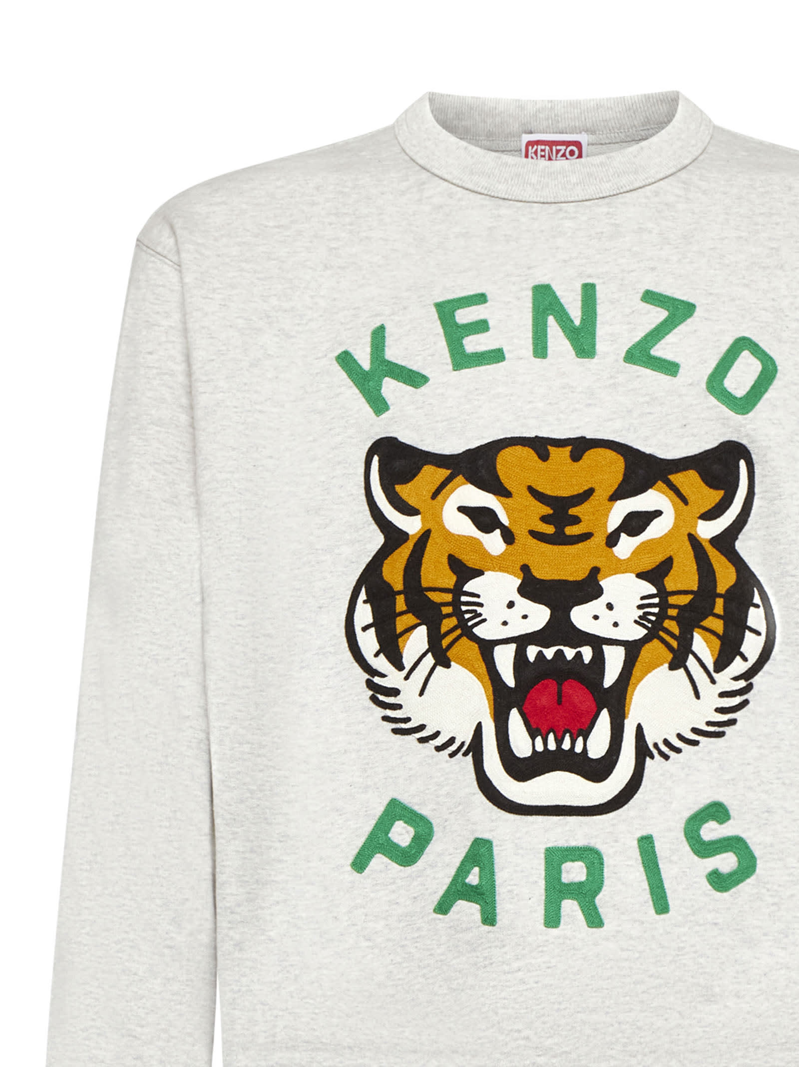 Shop Kenzo Sweater In Pale Grey