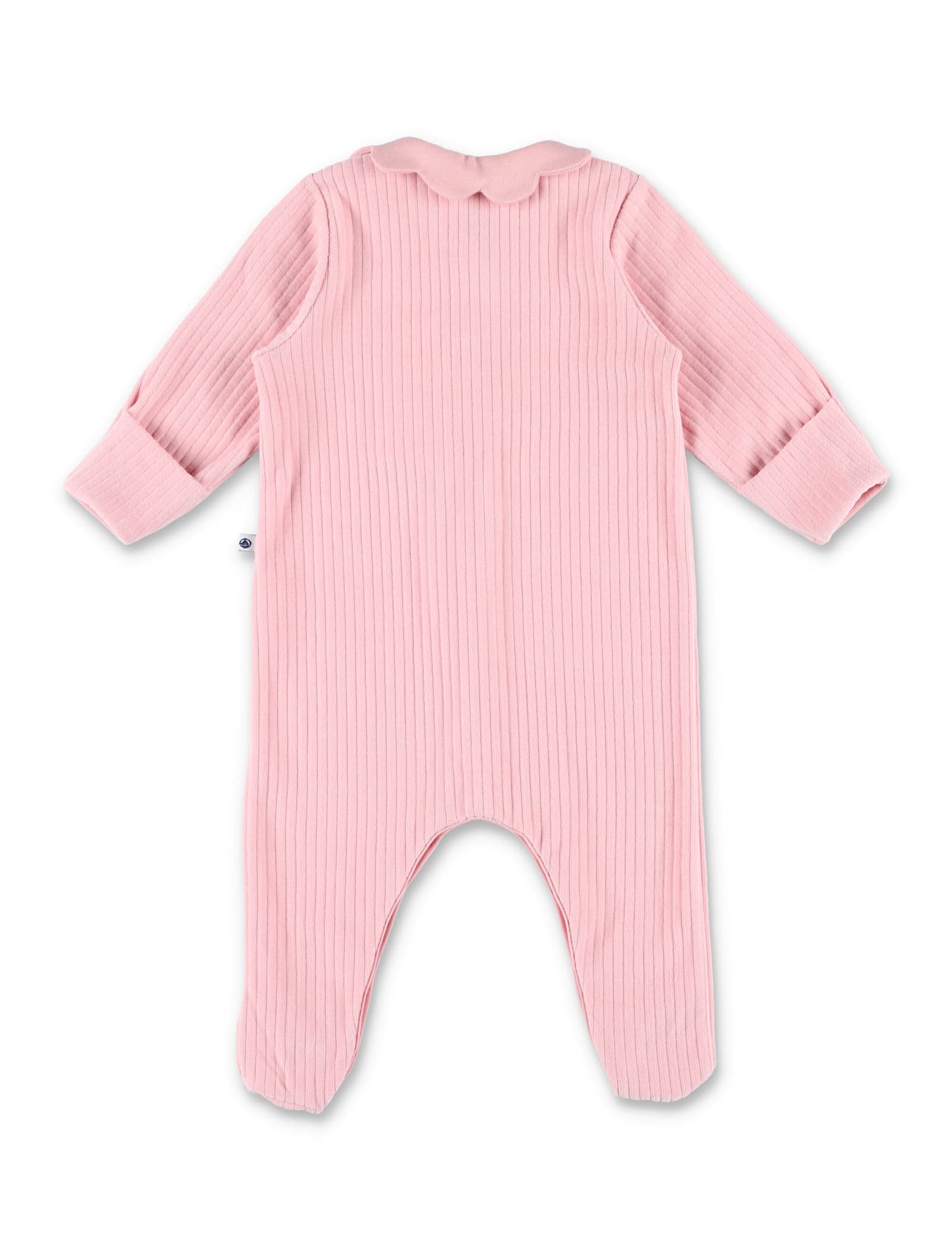 Petit Bateau Kid - Plain Velour Pyjama Suit In Pink