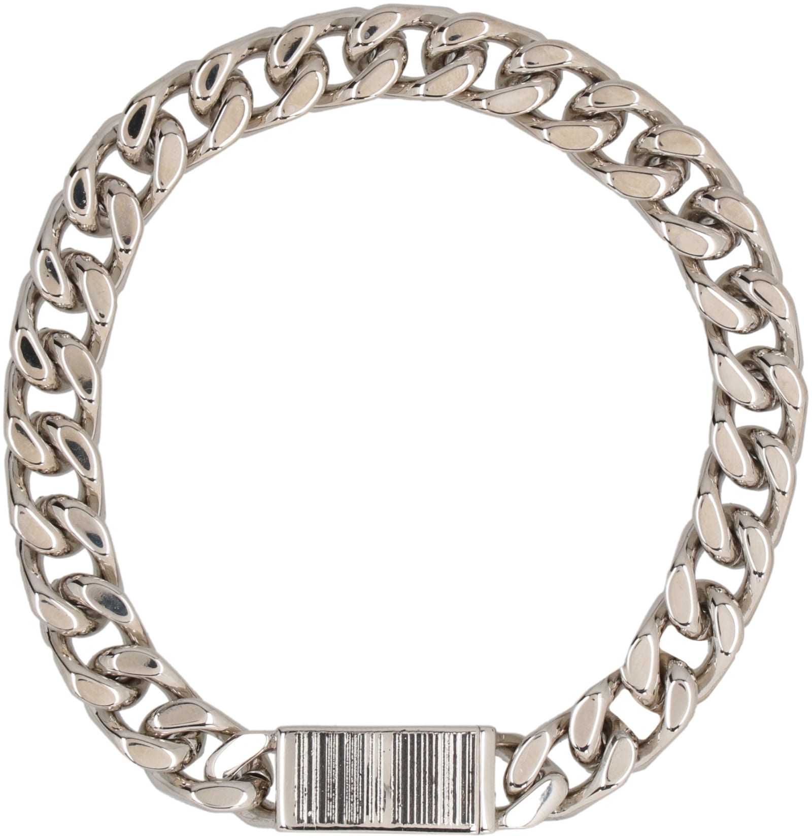 Shop Vetements Steel Chain Bracelet In Silver