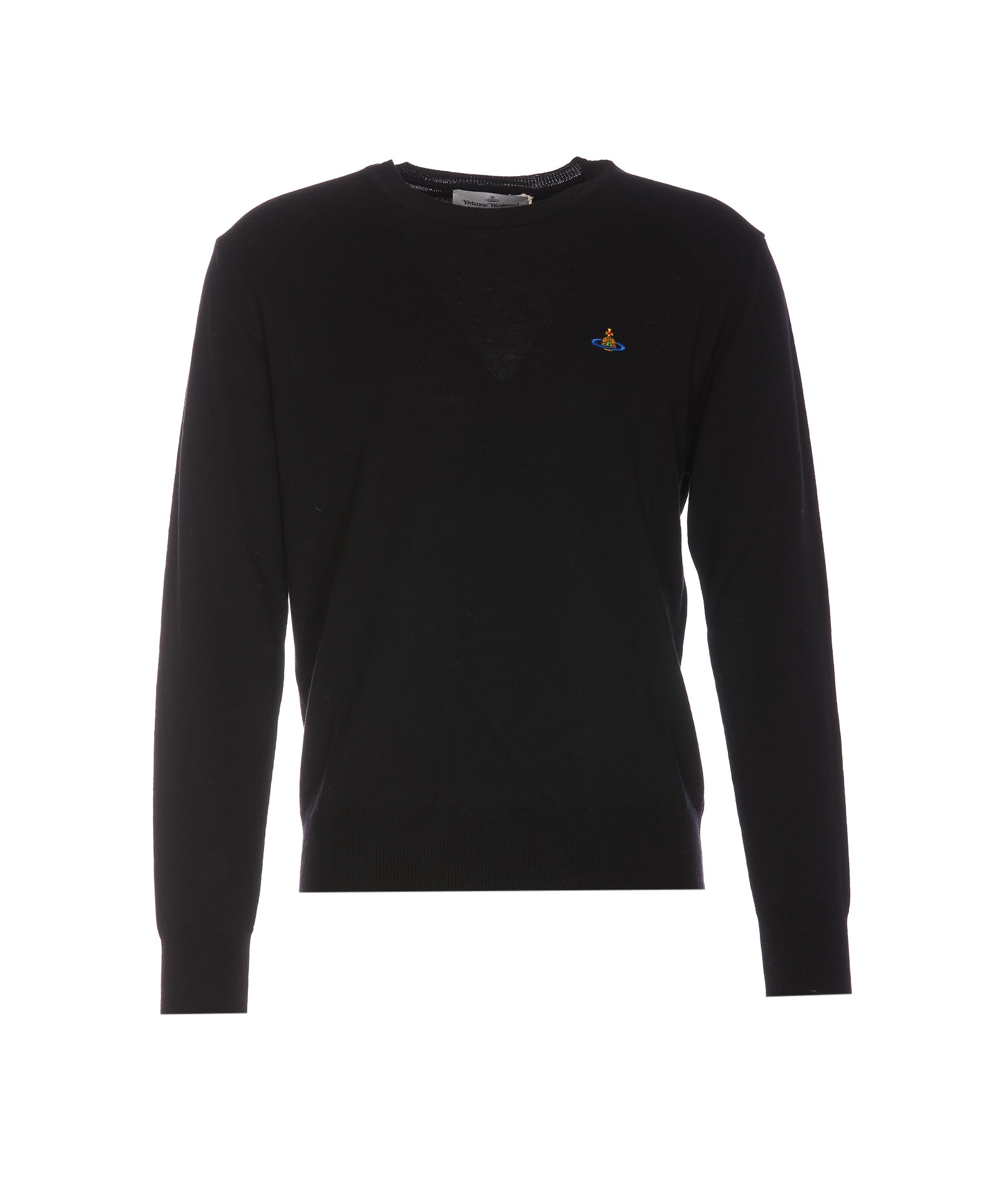 Vivienne Westwood Jersey With Orb Logo In Black
