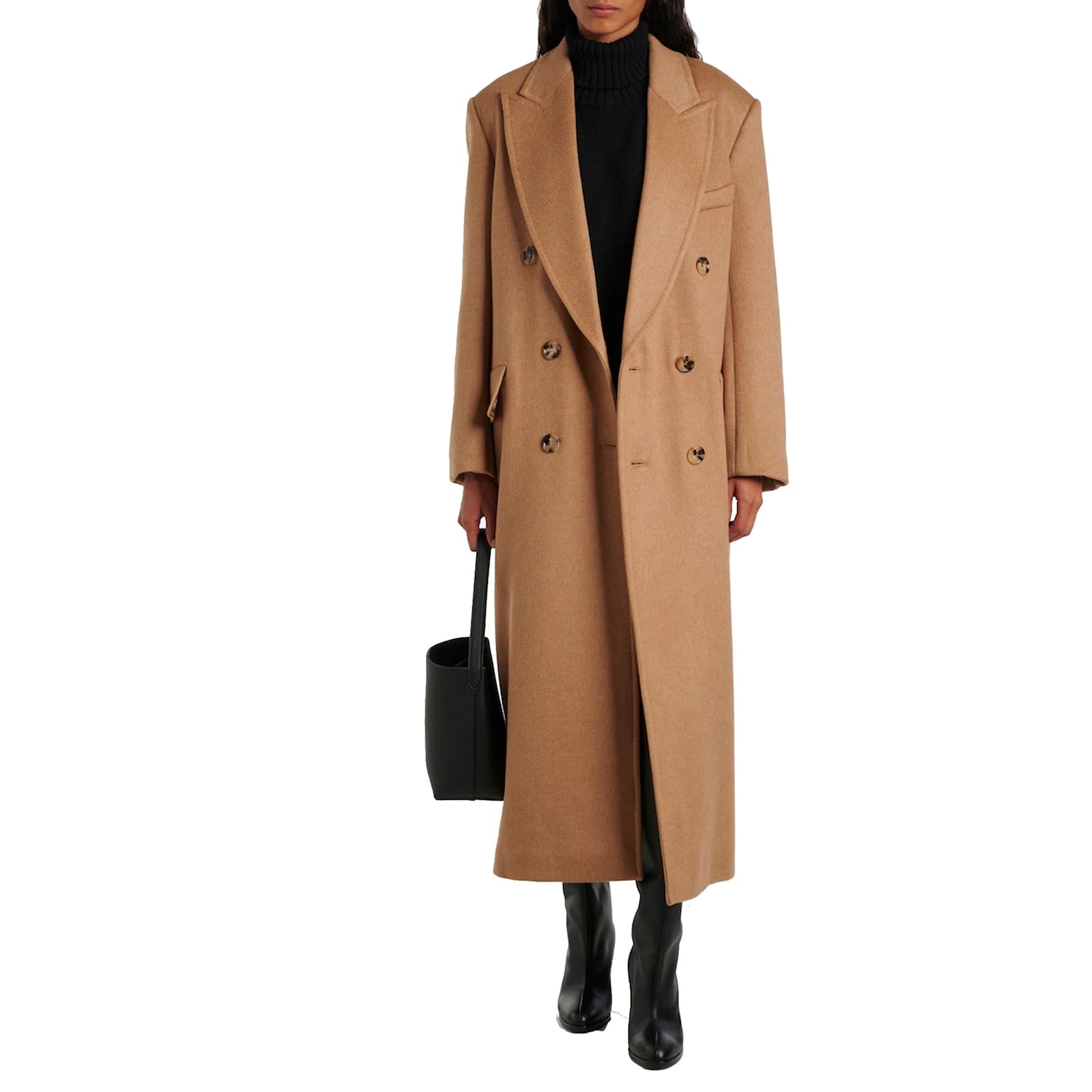 Max Mara Fungo Wool Coat In Brown