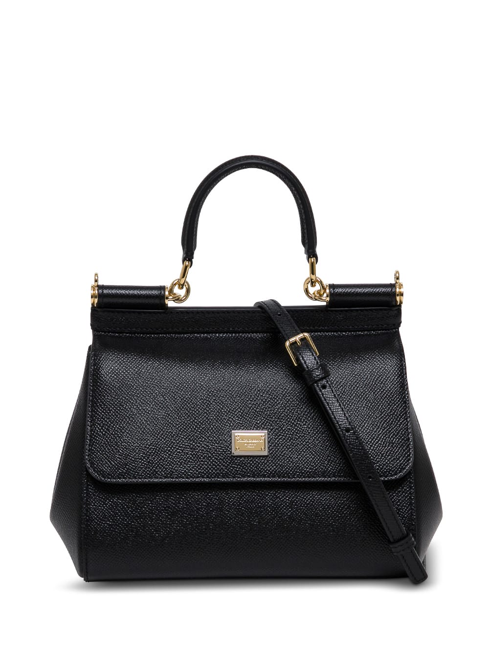 Dolce & Gabbana Womans Sicily Dauphine Leather Handbag