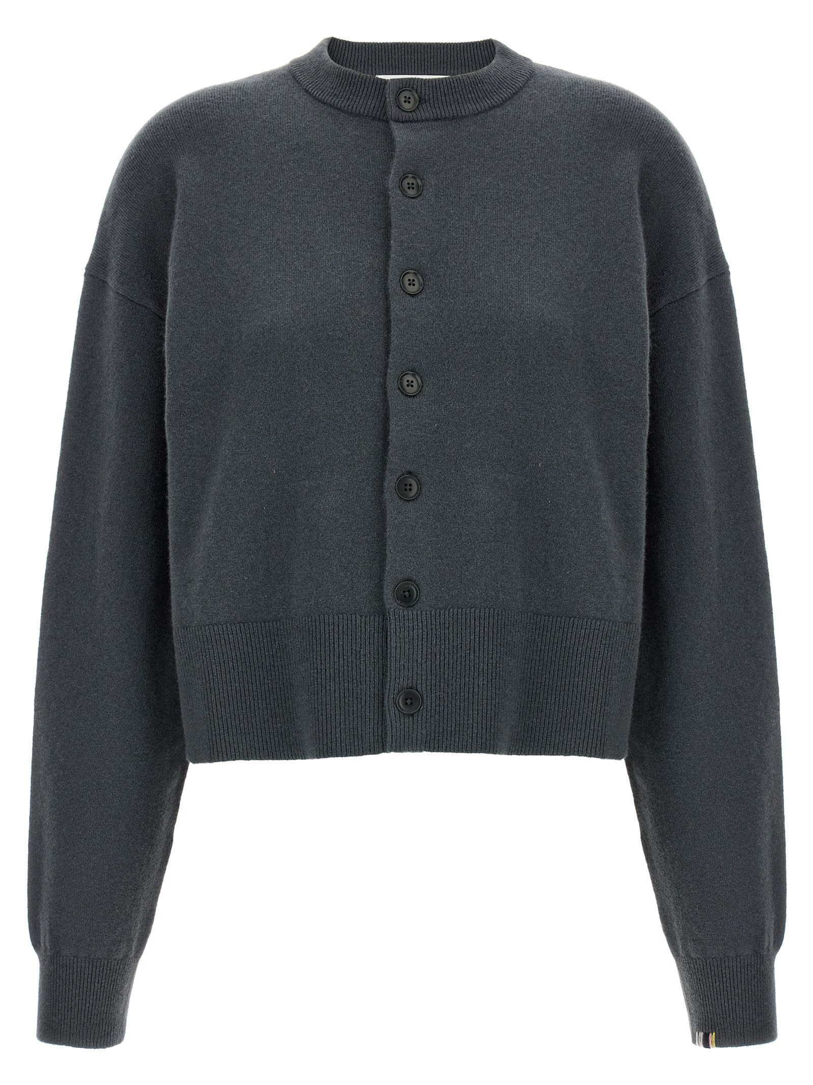 Extreme Cashmere N.170 Chou Cardigan In Gray