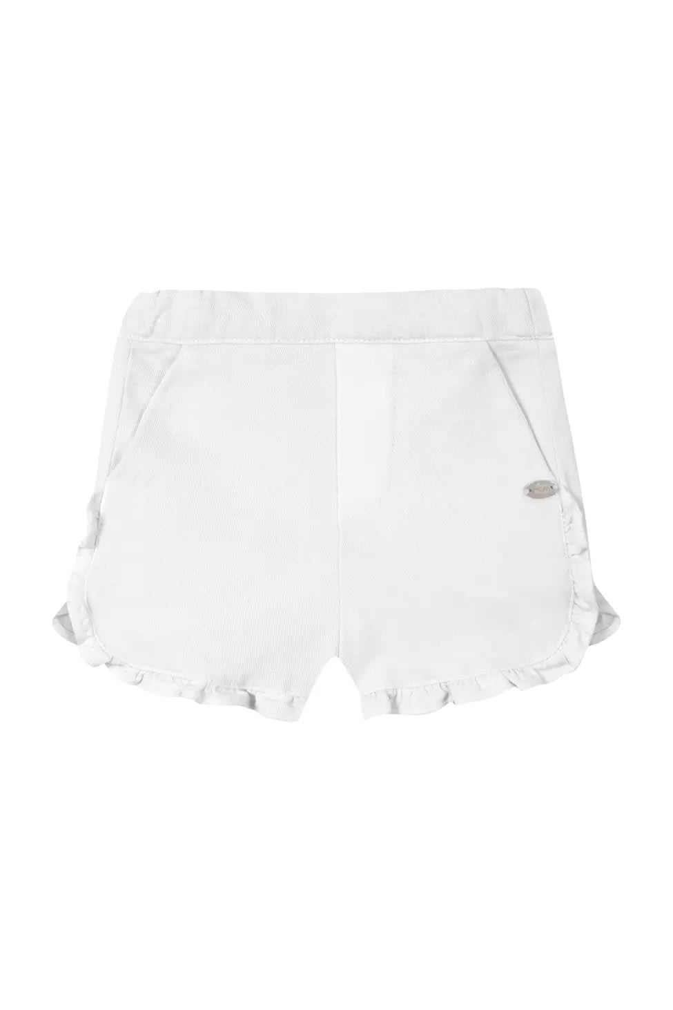 Tartine Et Chocolat Babies' Shorts Con Ruches In White