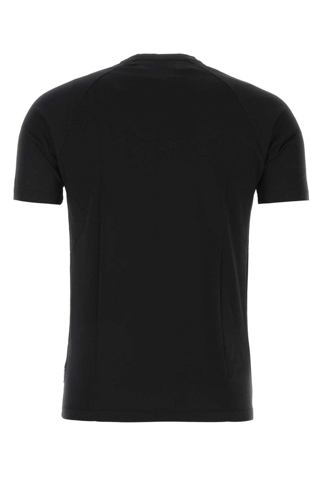 Shop Aspesi Crewneck Short-sleeved T-shirt In Black