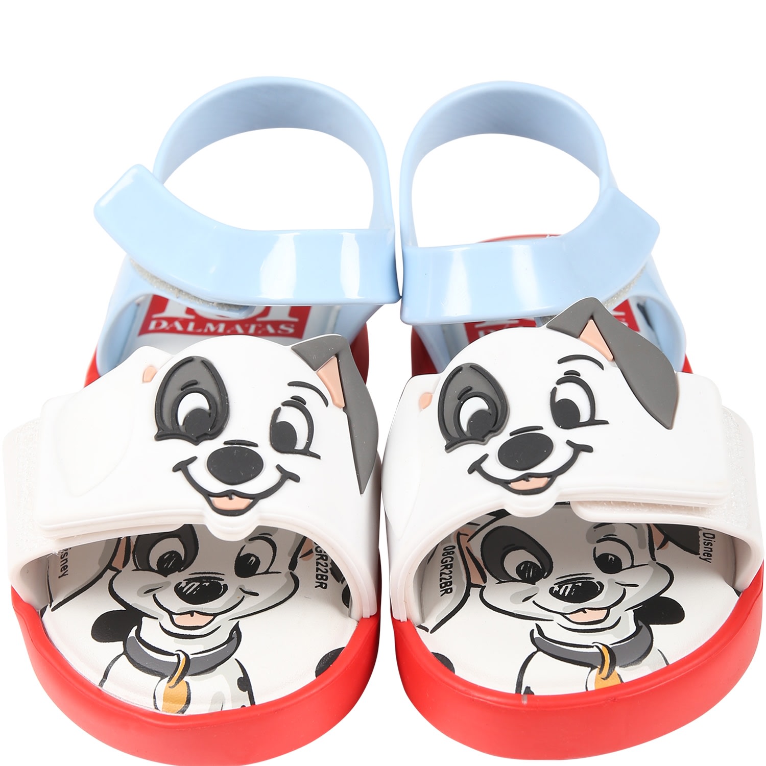 Shop Melissa Red Sandals For Kids With 101 Dalmatians