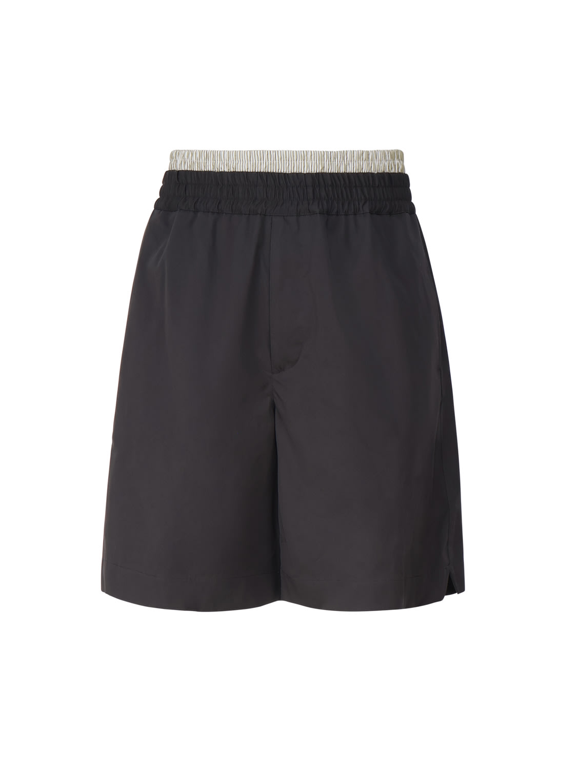 Bottega Veneta Lightweight Cotton Twill Shorts In Black