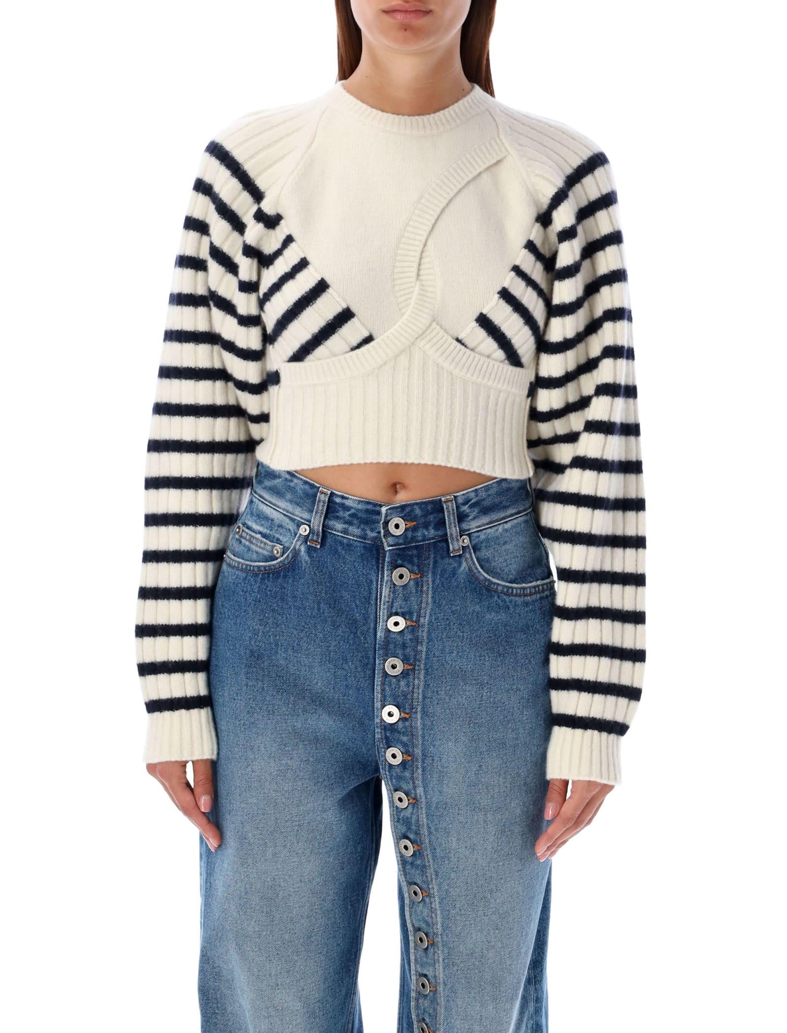 Mariniere Cropped Sweater