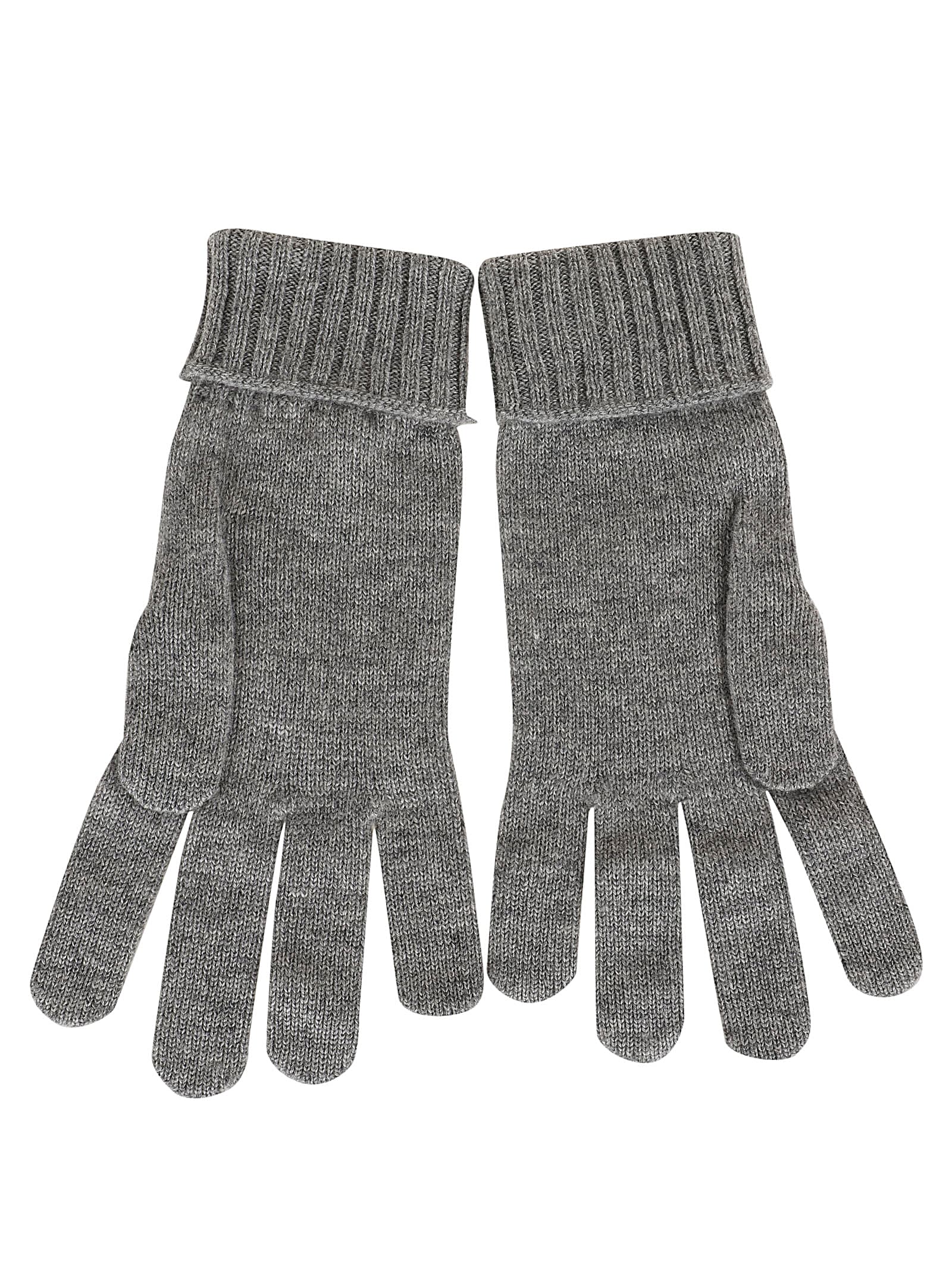 Shop Eleventy Gloves In Grigio Bianco