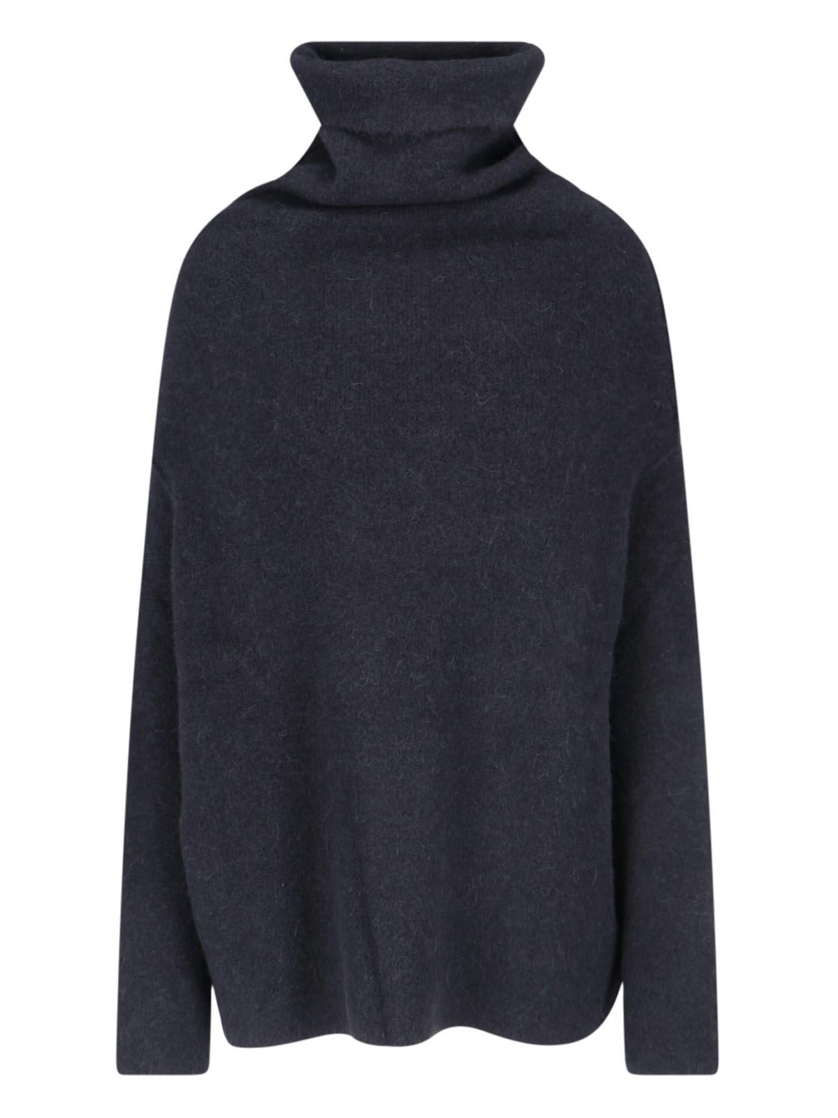 Shop Rick Owens Shroud High Neck Sweater In Black