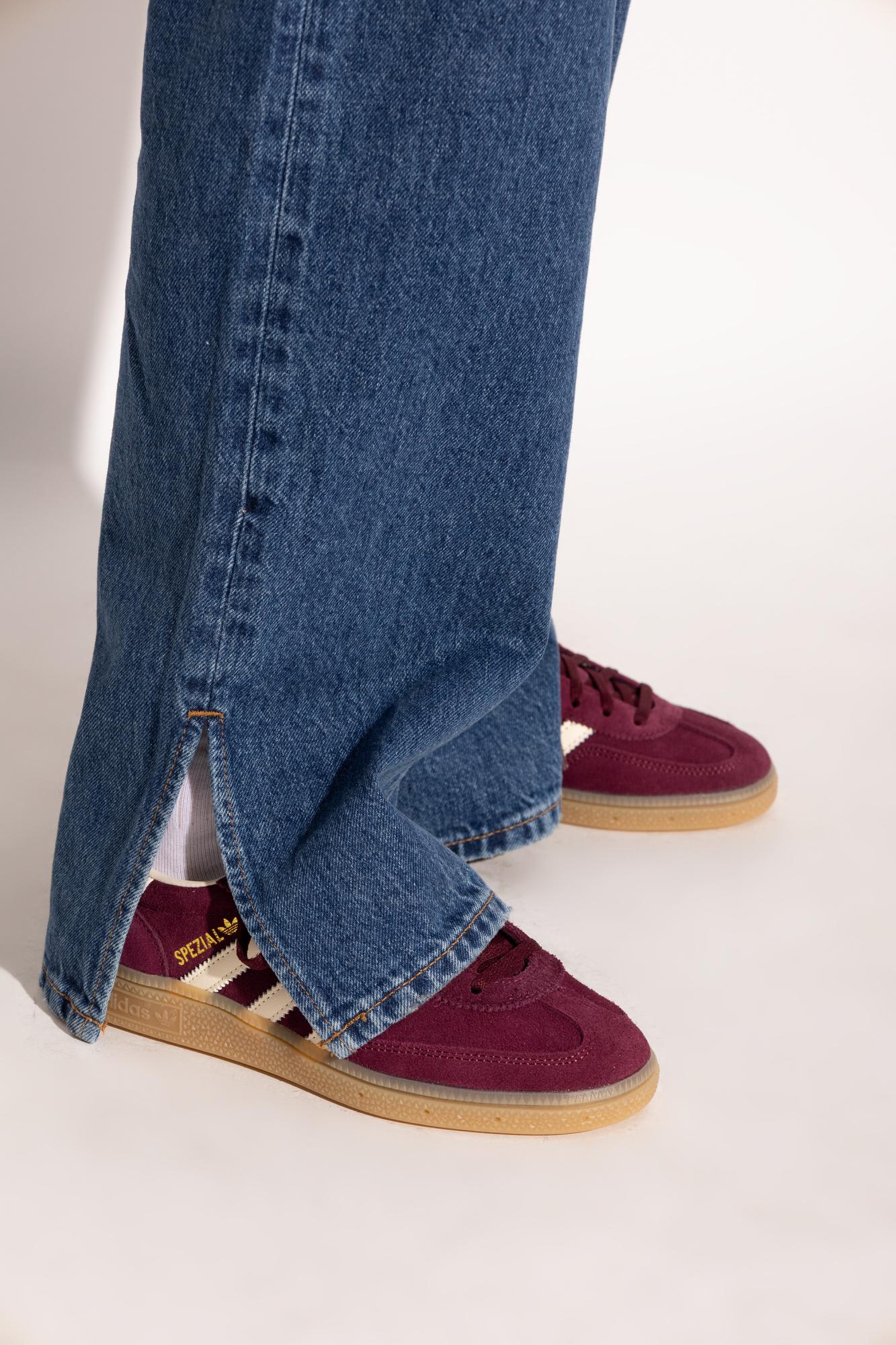 Adidas Originals Maroon Handball Spezial Womans Sneakers In Burgundy