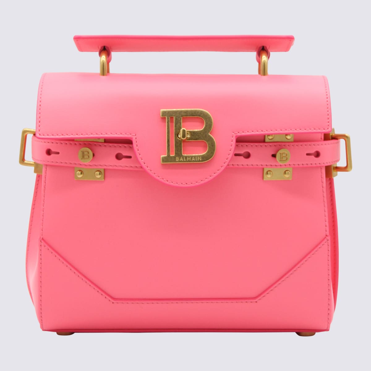 Pink Leather B-buzz Handle Bag