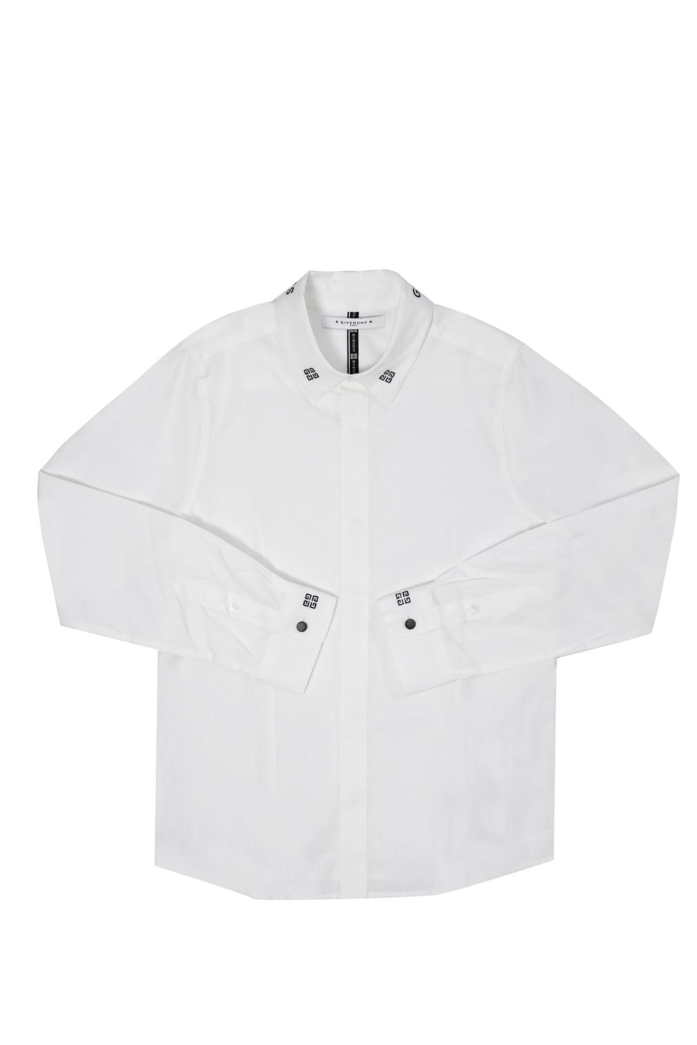 Givenchy Kids' Cotton Shirt In White