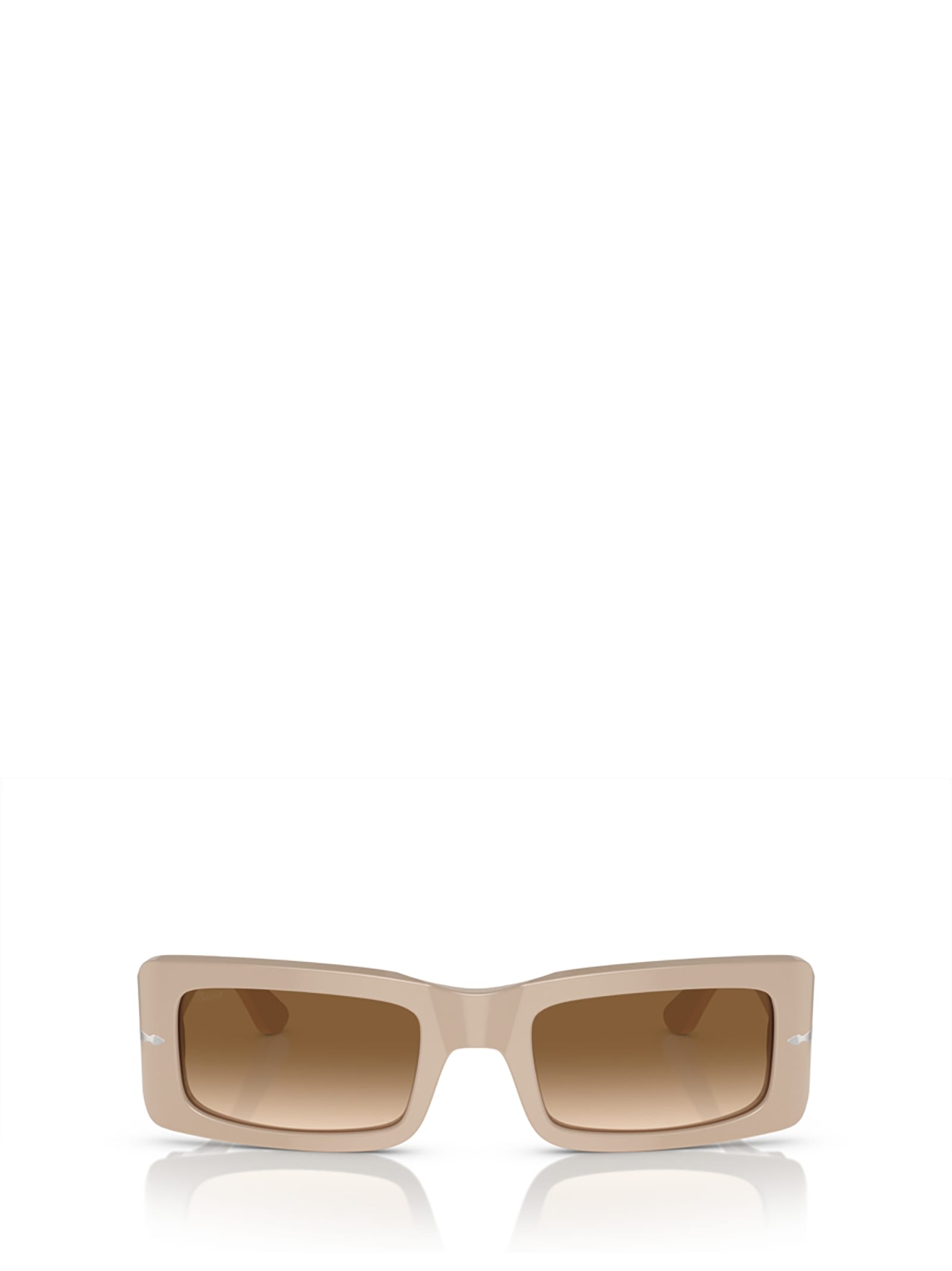 Shop Persol Po3332s Solid Beige Sunglasses
