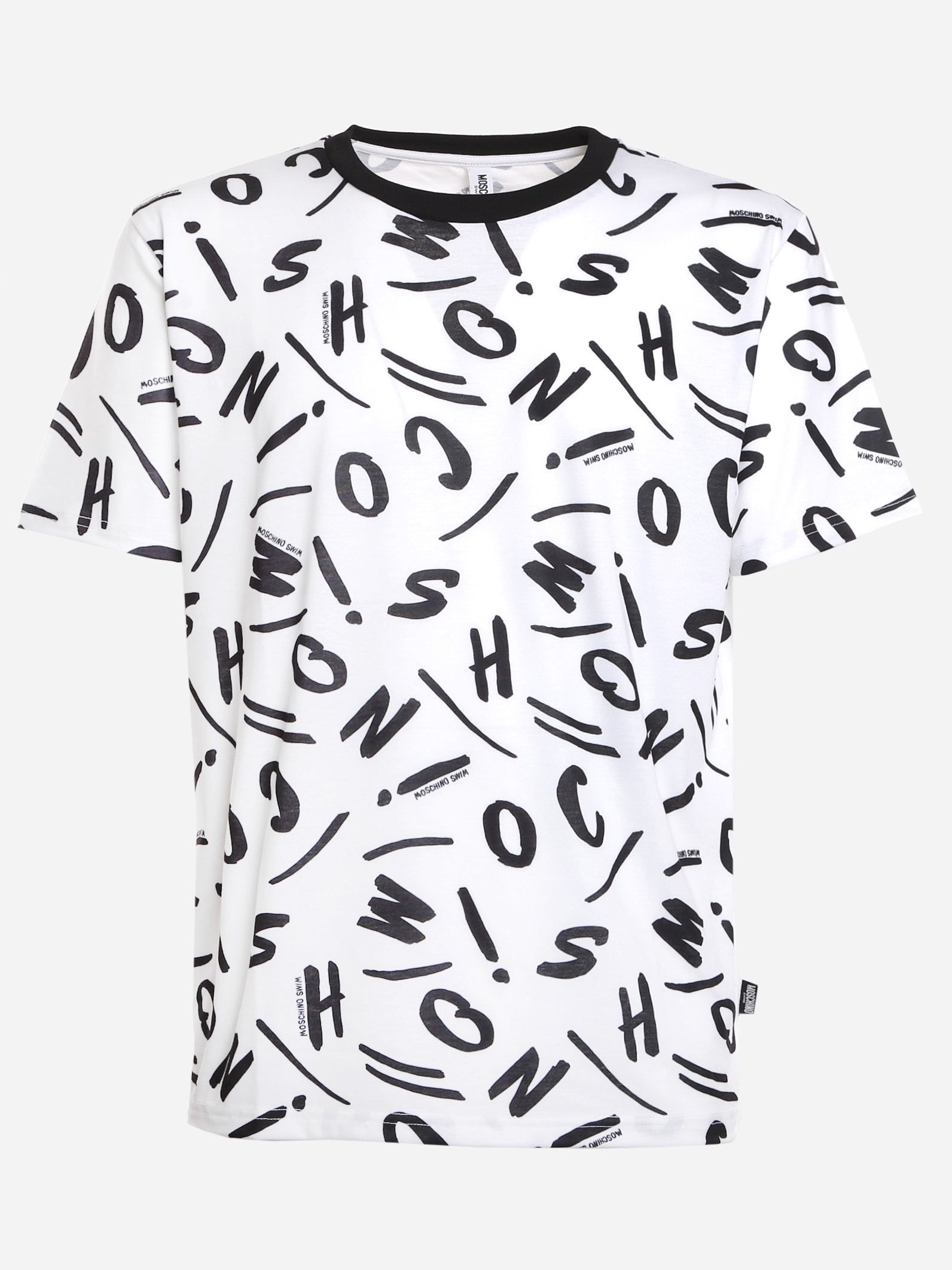 Moschino Jersey T-shirt With All-over Logo Print
