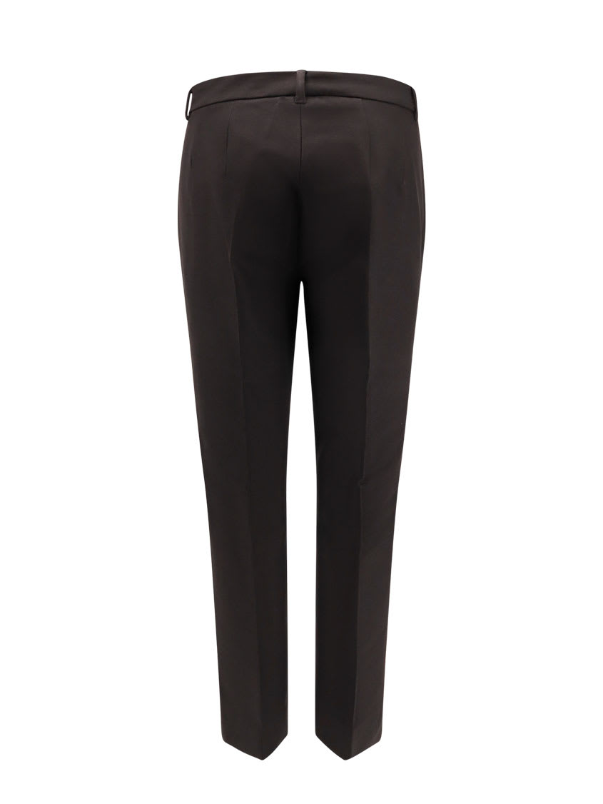 's Max Mara Fatina Viscose And Cotton Trouser In Black