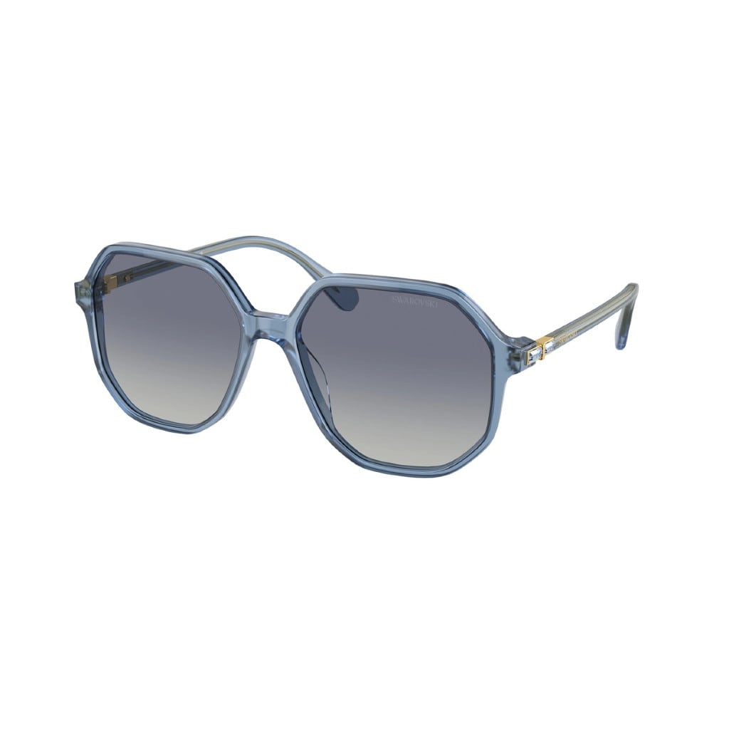 Shop Swarovski Sk6003 10354l Sunglasses In Azzurro