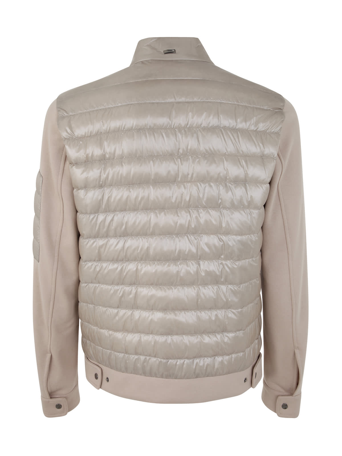 BOMBER JACKET IN NYLON ULTRALIGHT AND LADY FAUX FUR in Chantilly