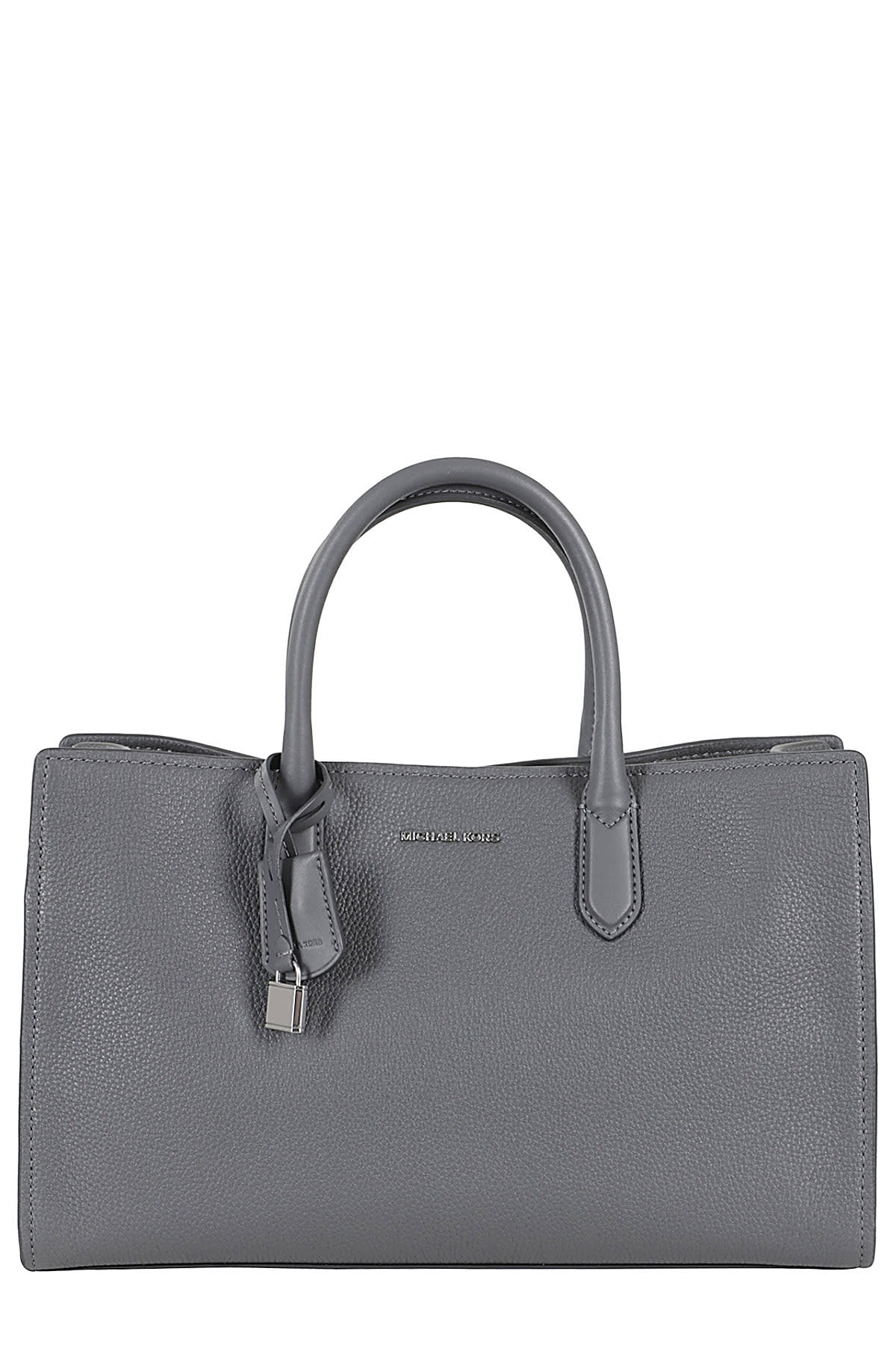 Shop Michael Michael Kors Md Ew Satchel In Slate