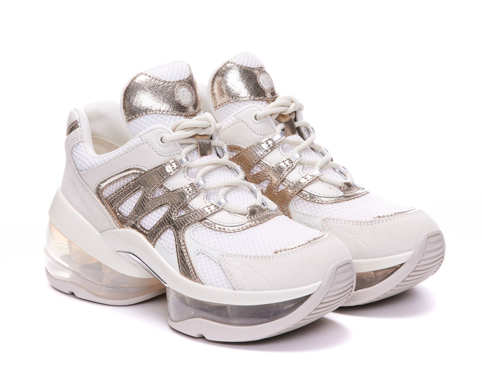 Shop Michael Kors Olympia Sport Extreme Sneakers In Beige