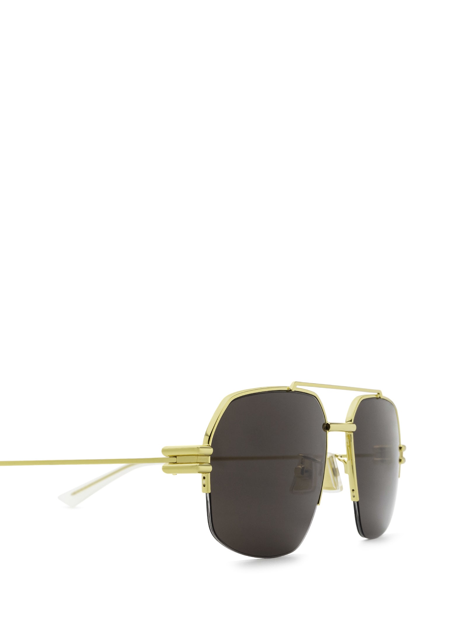 Shop Bottega Veneta Eyewear Bv1127s Gold Sunglasses
