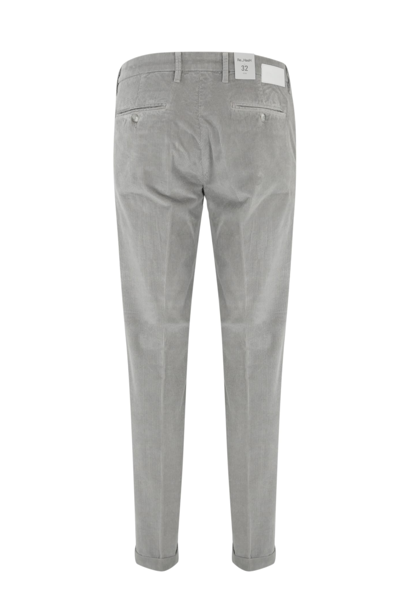 Shop Re-hash Mucha Chino Trousers In Corduroy In Grigio